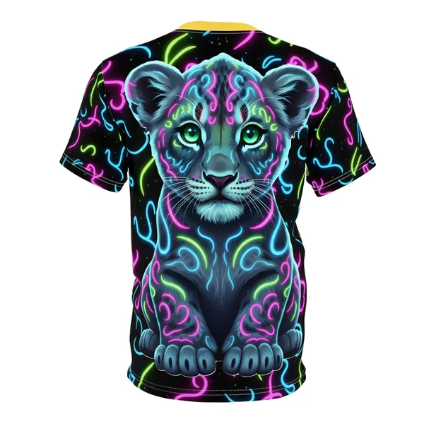 Leo_Zodiac_Neon_Lion_Unisex_Tee_White_Stitching_4_Oz